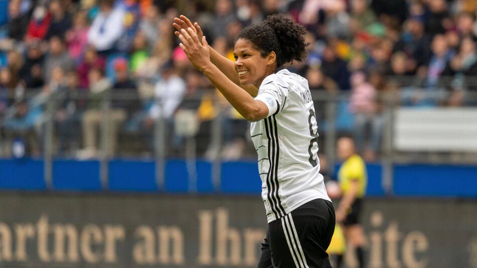 Navina Omilade bei einem Spiel der DFB-Allstars.