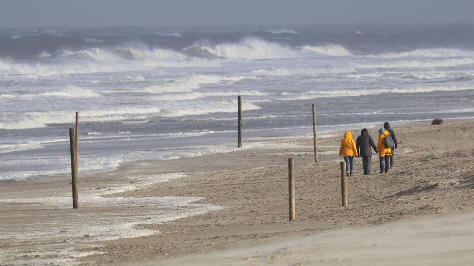 Stürmisches Wetter an der Nordsee