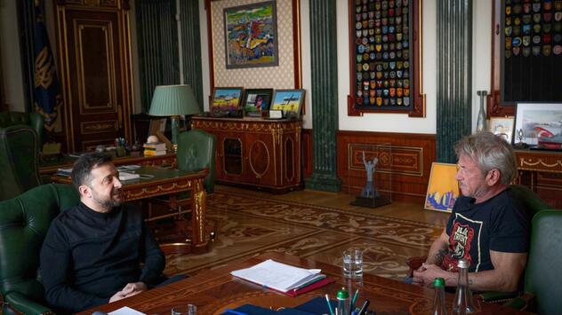 Ukraine-Krieg - Sean Penn trifft Selenskyj in Kiew