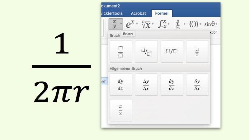 Mathematische Brüche