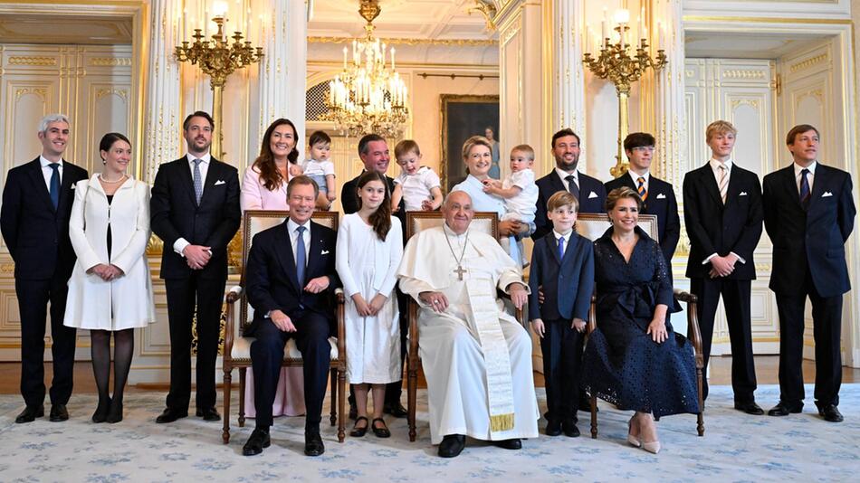 Papst Franziskus besucht großherzoglichen Palast in Luxemburg