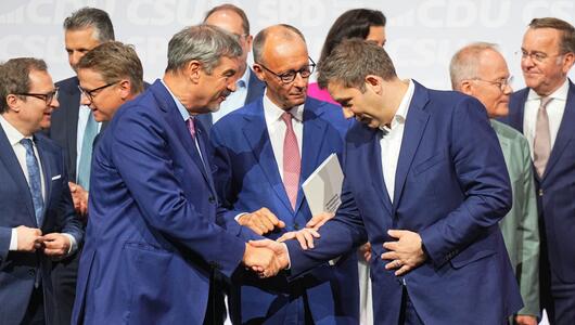 Koalitionsvertrag unterzeichnet CDU, CSU und SPD