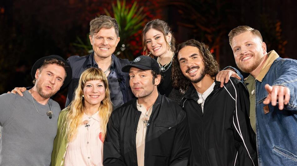 "Sing meinen Song": V.l.: Johannes Oerding, Mieze Katz / MiA., Michael Patrick Kelly, Bosse ...