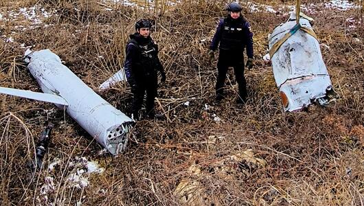 Ukraine-Krieg - russische Rakete in der Ukraine