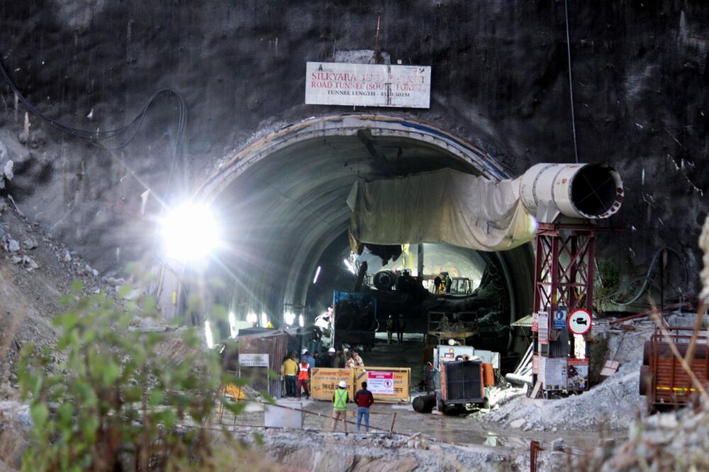 Tunnel-Einsturz in Indien