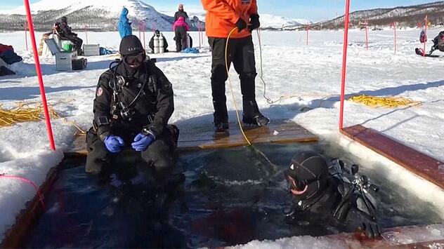 Minus 40 Grad und meterdickes Eis: Besonderer Tauchkurs für Forscher im ewigen Eis