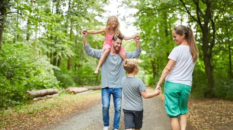 Familie mit Kindern