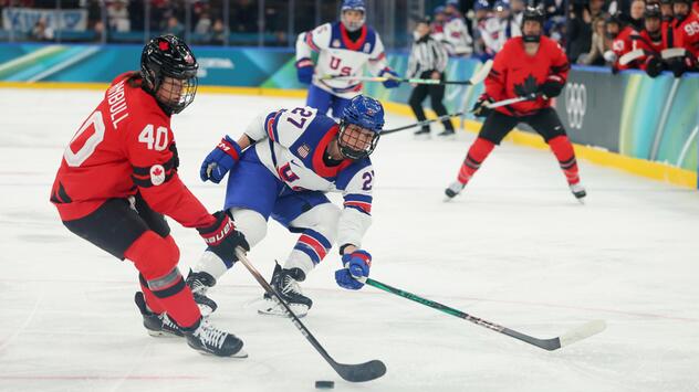 Duell der Eishockey-Giganten: Kanada trifft auf die USA.