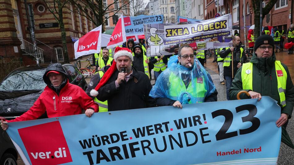 Warnstreik im Einzelhandel