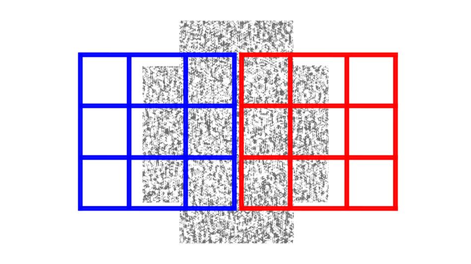 Illusion verändert die Form eines Objekts