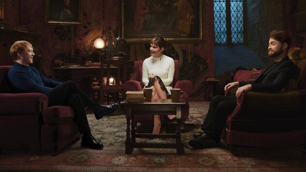 Rupert Grint, Emma Watson und Daniel Radcliffe (v.l.) in "Harry Potter 20th Anniversary: Return ...