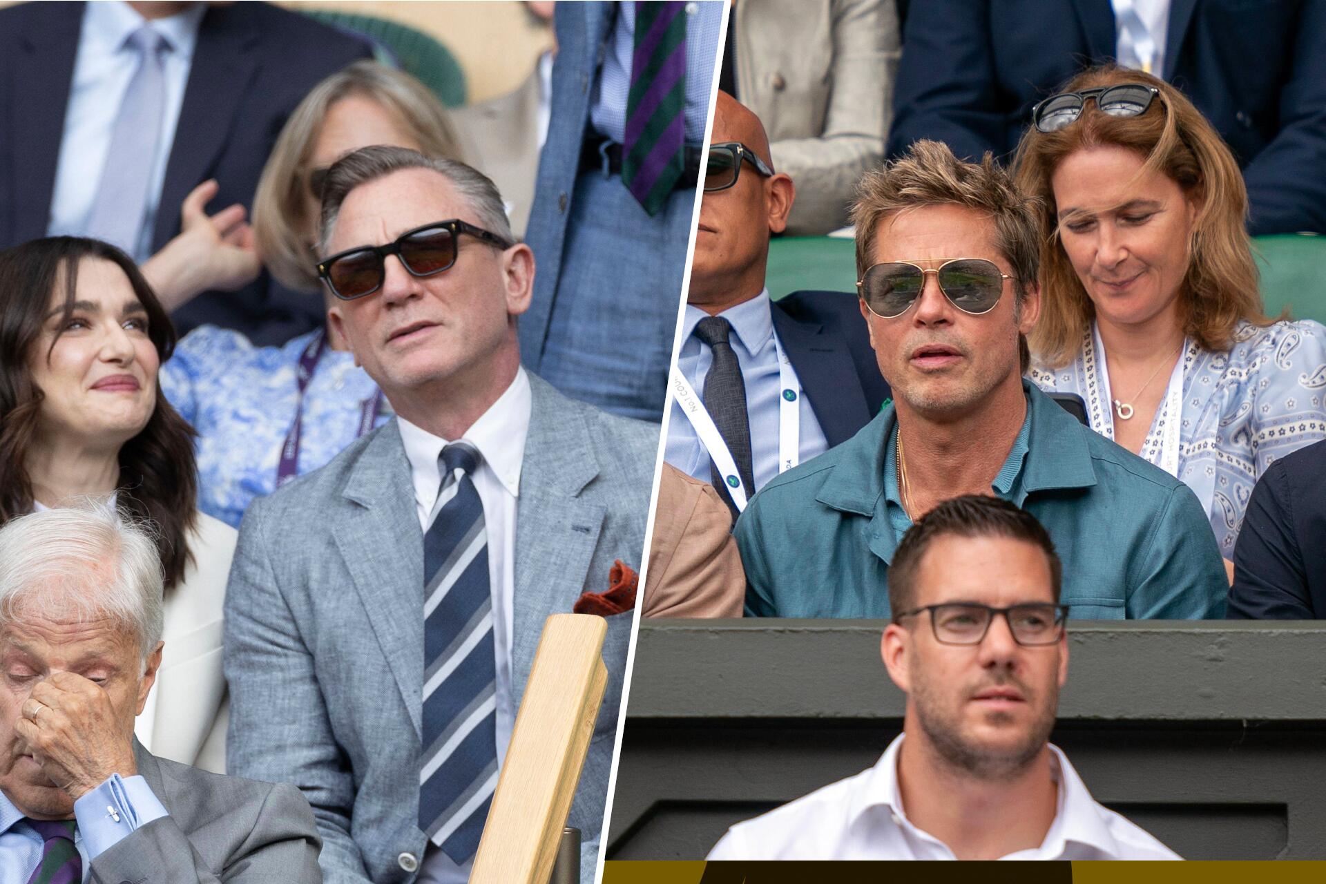 Staraufgebot in Wimbledon: Daniel Craig und Brad Pitt kamen zum Finale ...