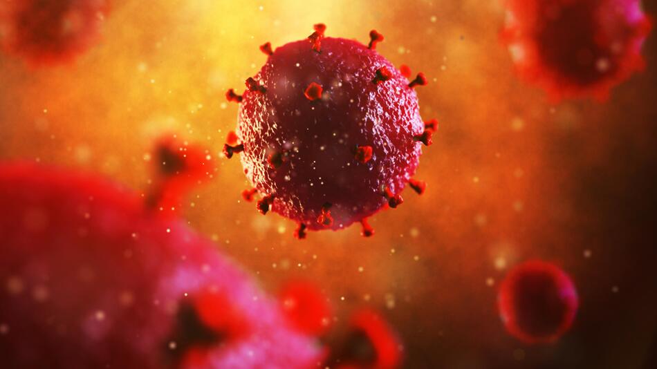 3D-Illustration des HI-Virus