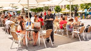 terasse einer Bar in Madrid