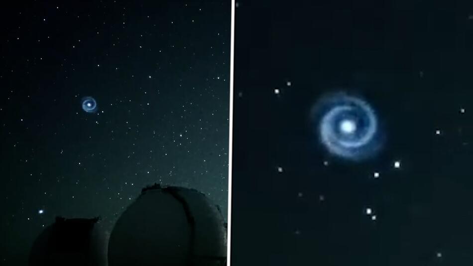 Seltsames Phänomen: Licht-Spirale am Nachthimmel von Hawaii gesichtet