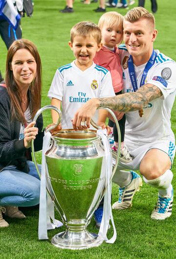 Toni Kroos, Jessica, Leon und Amelie