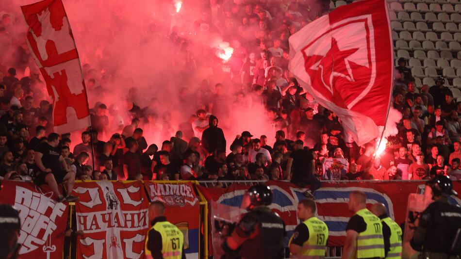 Teile der Fans von Roter Stern Belgrad gelten als gewaltbereit