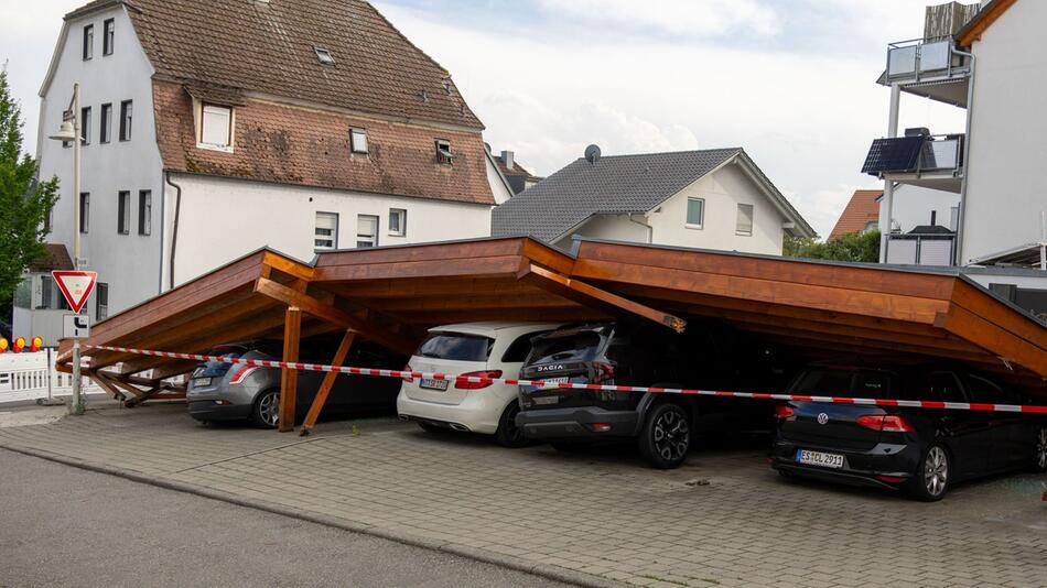 Superzelle richtet Schäden im Südwesten an