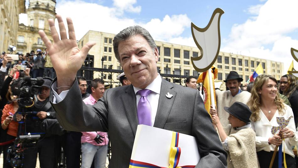 Juan Manuel Santos, Präsident, Friednesnobelpreis, Kolumbien