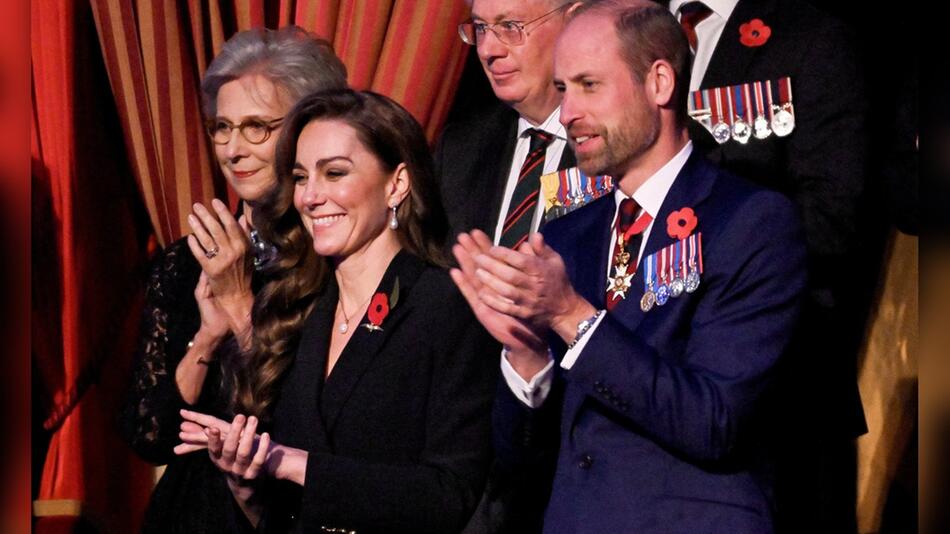 Prinzessin Kate und Prinz William in der Royal Albert Hall in London.