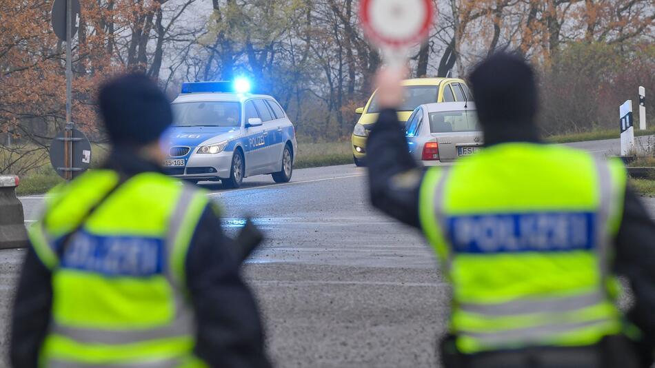 Bundespolizei an der deutsch-polnischen Grenze