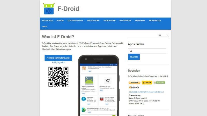 Android-Apps von F-Droid