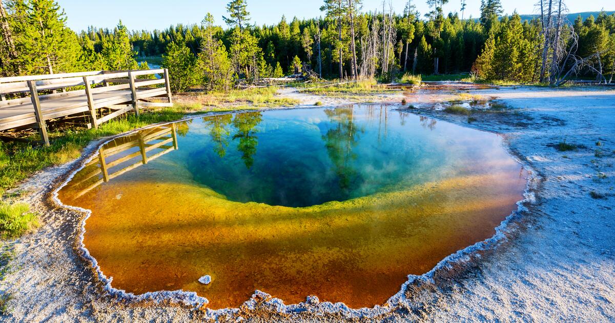 Naturwunder im Yellowstone Park Touristen zerstören einzigartigen