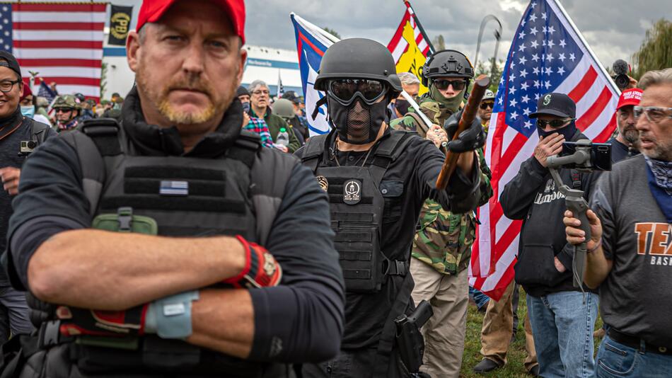 Proud Boys, ProudBoys, Demonstration, USA, Politik, Rassismus, Rechtsextremismus, Portland, Oregon