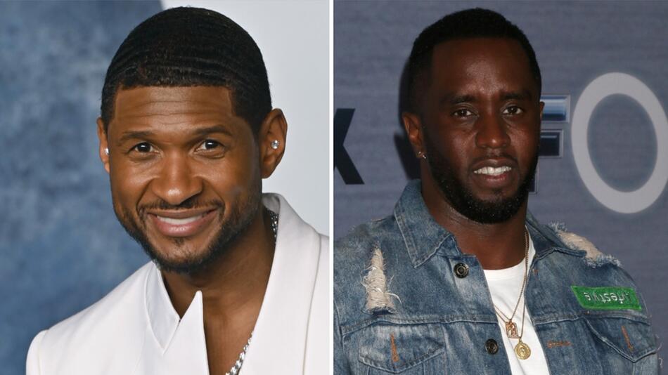 Seine Aussagen erscheinen in neuem Licht: Usher (l.) lebte einst bei Sean "Diddy" Combs.