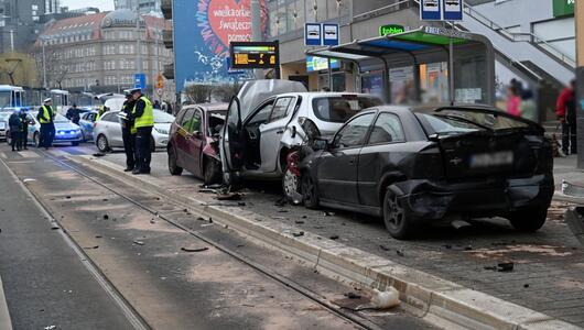 Verkehrsunfall auf dem Rodlo-Platz in Polen