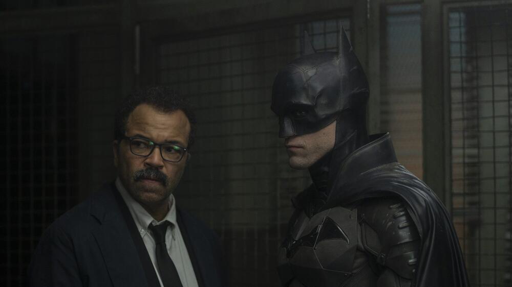 Batman (Robert Pattinson) und Jim Gordon (Jeffrey Wright).