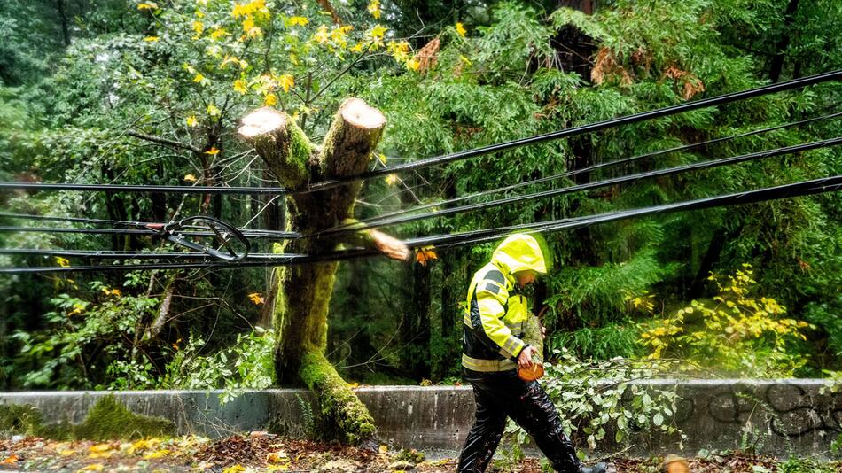 Stürme und Regen in Kalifornien