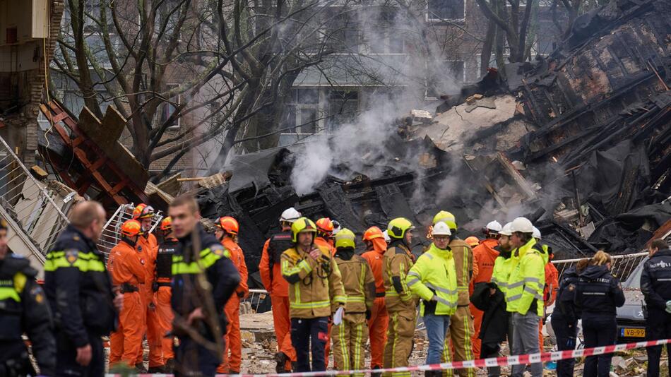 Explosion von Wohngebäude in Den Haag