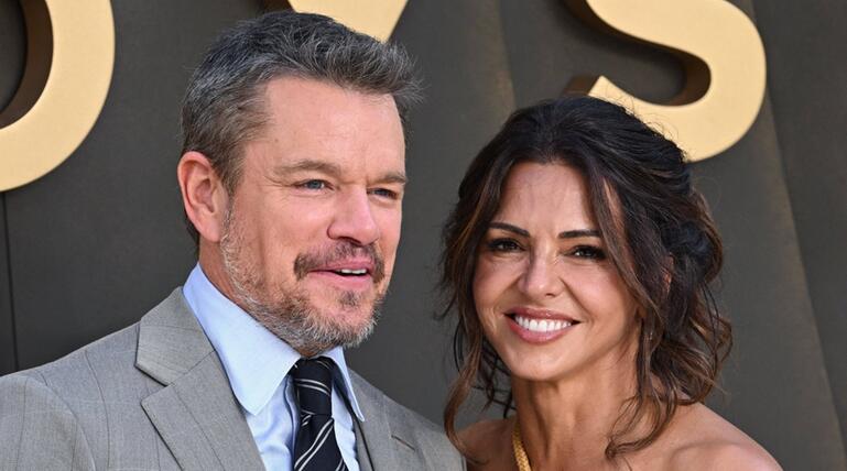Matt Damon und Ehefrau Luciana Anfang Juli in London.