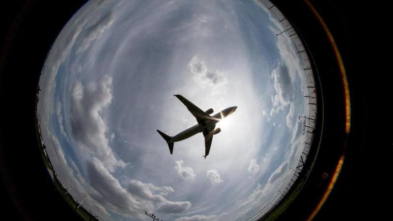 Anflug auf den Flughafen Frankfurt