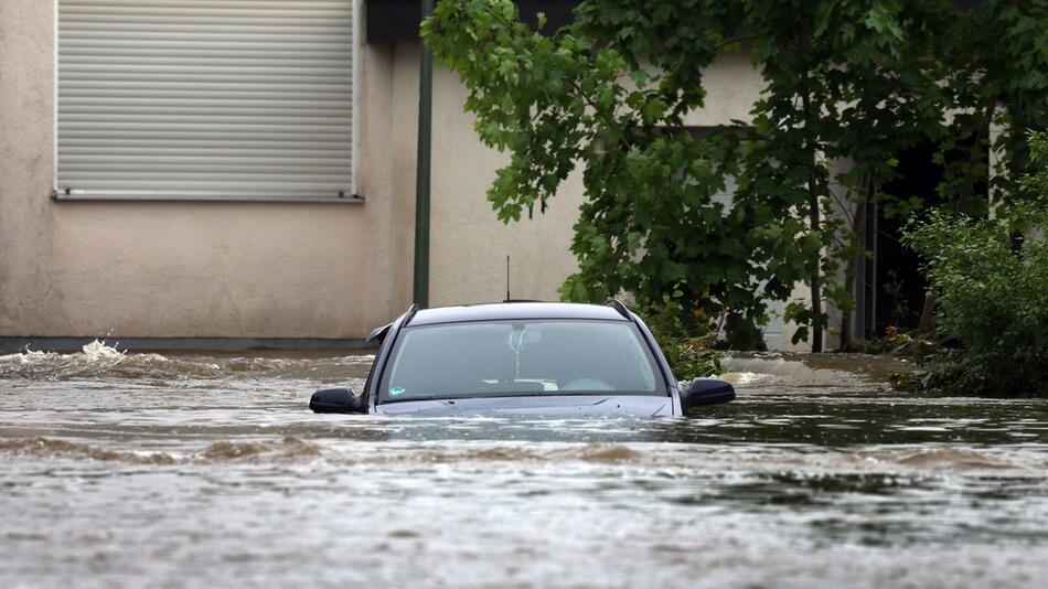 Hochwasser in Bayern - Offingen