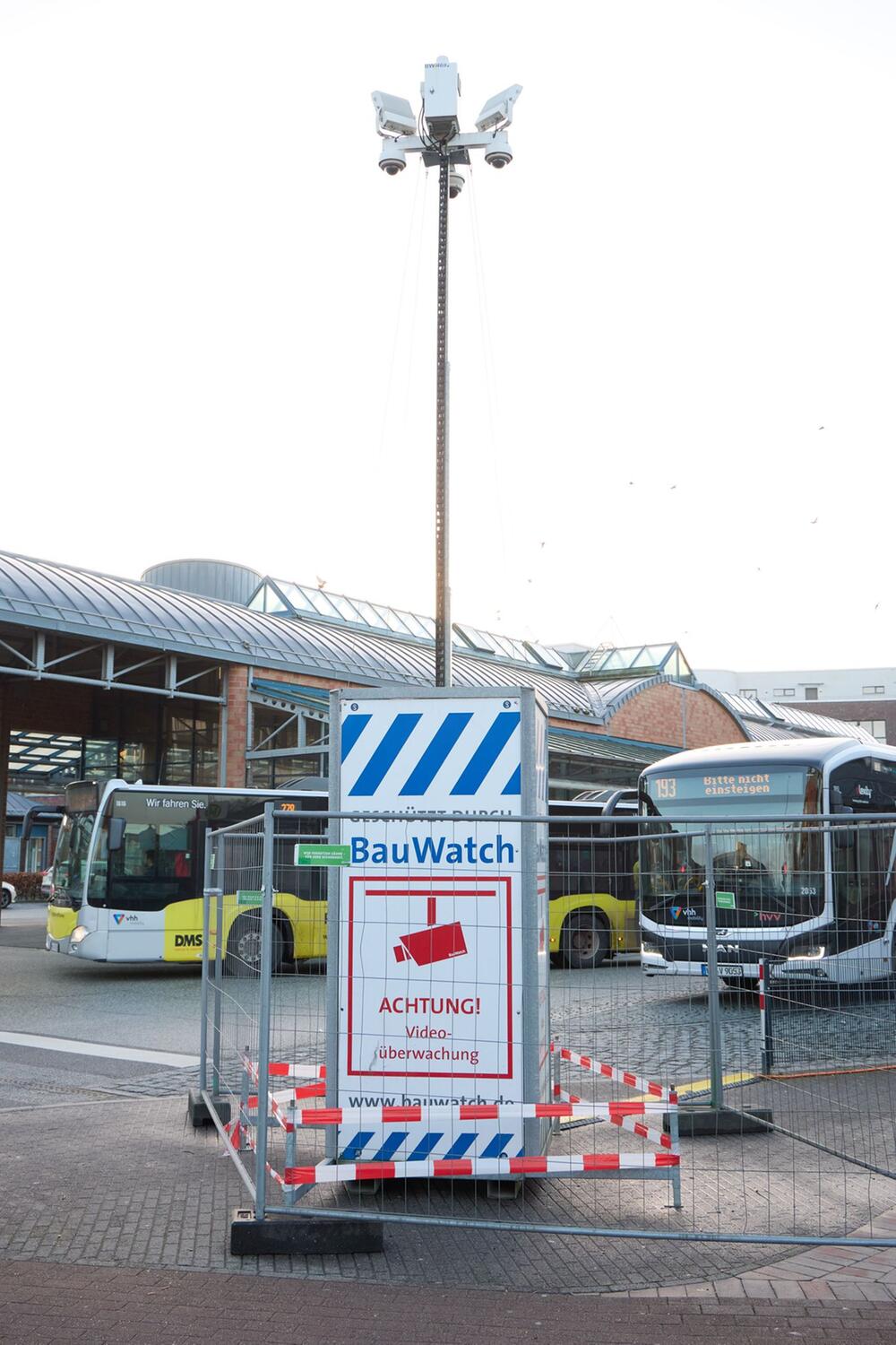 Videoüberwachung an zwei Busbahnhöfen in Norderstedt