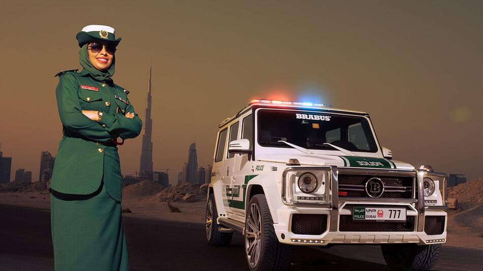 Brachiales Showcar für die Polizei von Dubai