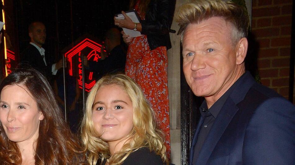 Gordon Ramsay mit Tochter Matilda "Tilly" Ramsay (Mitte).