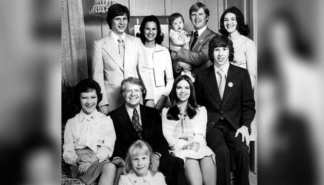 Jimmy Carter im Kreise seiner Familie.