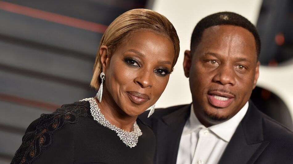 Mary J. Blige und Kendu Isaacs bei der Vanity Fair Oscar Party 2016 in Beverly Hills