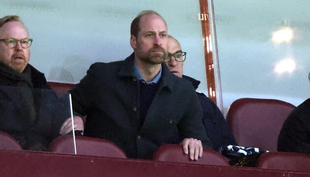 Prinz William beim Spiel seines Lieblingsvereins Aston Villa.