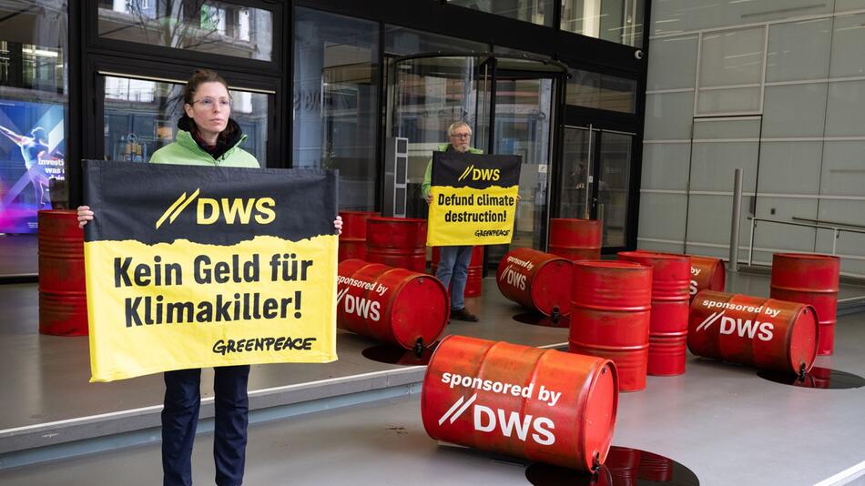 Greenpeace-Protest gegen DWS