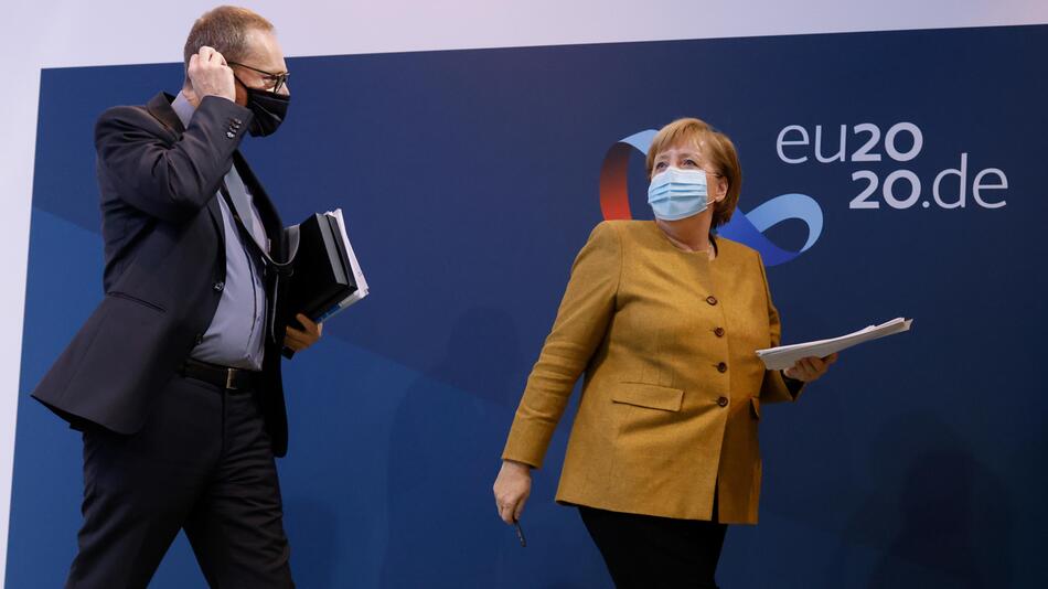 Angela Merkel und Michael Müller