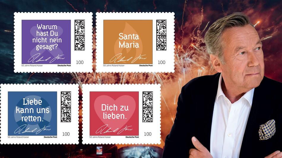 Roland Kaiser bekommt als erster Schlagerstar in Deutschland eigene Briefmarken.