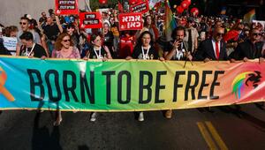 In Jerusalem feierten die Menschen die Gay Pride Parade unter dem Mott "Born to be free".