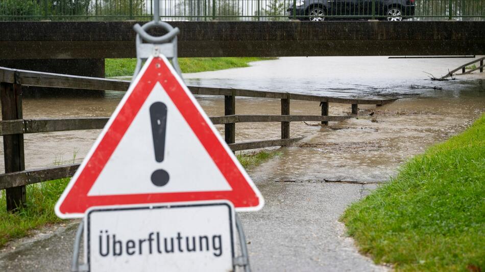 Leichte Überschwemmungen im Südosten Bayerns