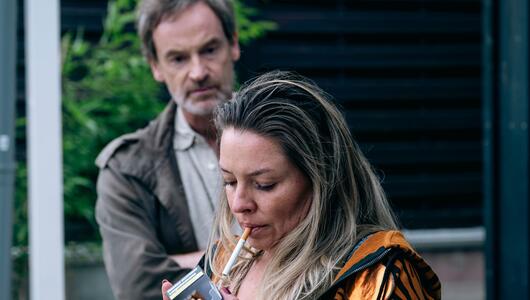 Kommissar Faber (Jörg Hartmann) und Fanny Bellmes (Karolina Lodyga)
