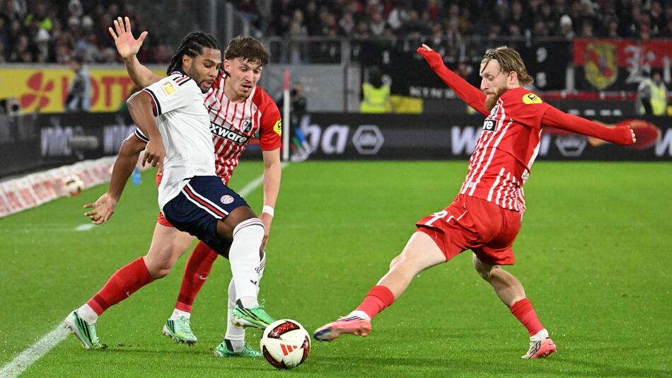 Tor durch Serge Gnabry - Bayern führt in Freiburg