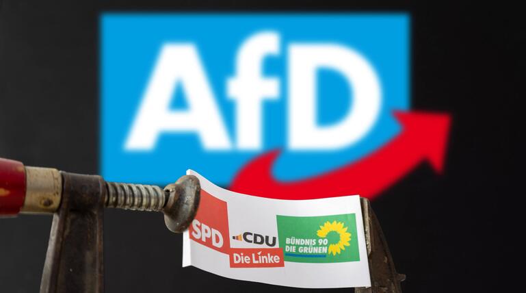 AFD, SPD, Die Grünen, CDU, Die Linke